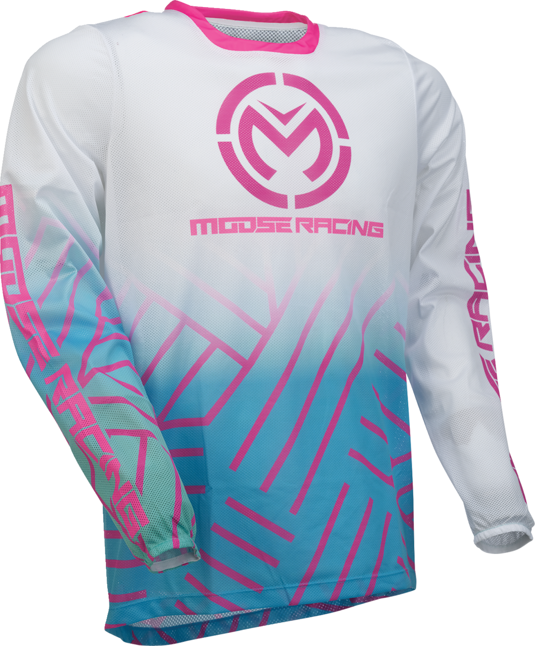 MOOSE OFFROAD Sahara Jersey - Pink/Blue/White - XL 29107959