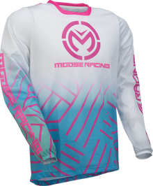 MOOSE OFFROAD Sahara Jersey - Pink/Blue/White - XL 29107959