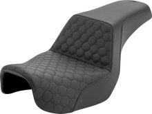 SADDLEMEN Step-Up Seat - Honeycomb - Dyna '06-'17 806-04-177