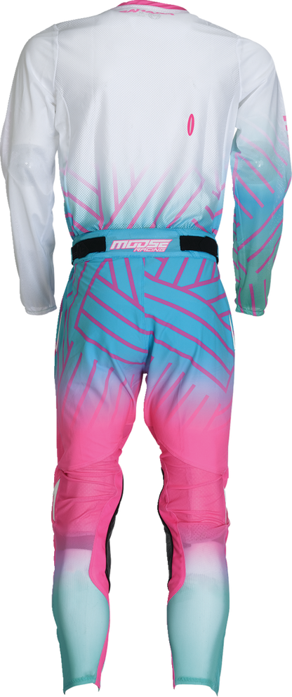 MOOSE OFFROAD Sahara Jersey - Pink/Blue/White - Small 29107955