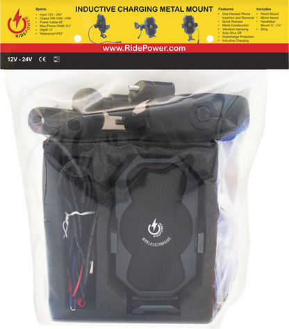RIDEPOWER Power Cable - Inductive Phone Mount - Quick Disconnect - 63" RPMTLINDCABLE63