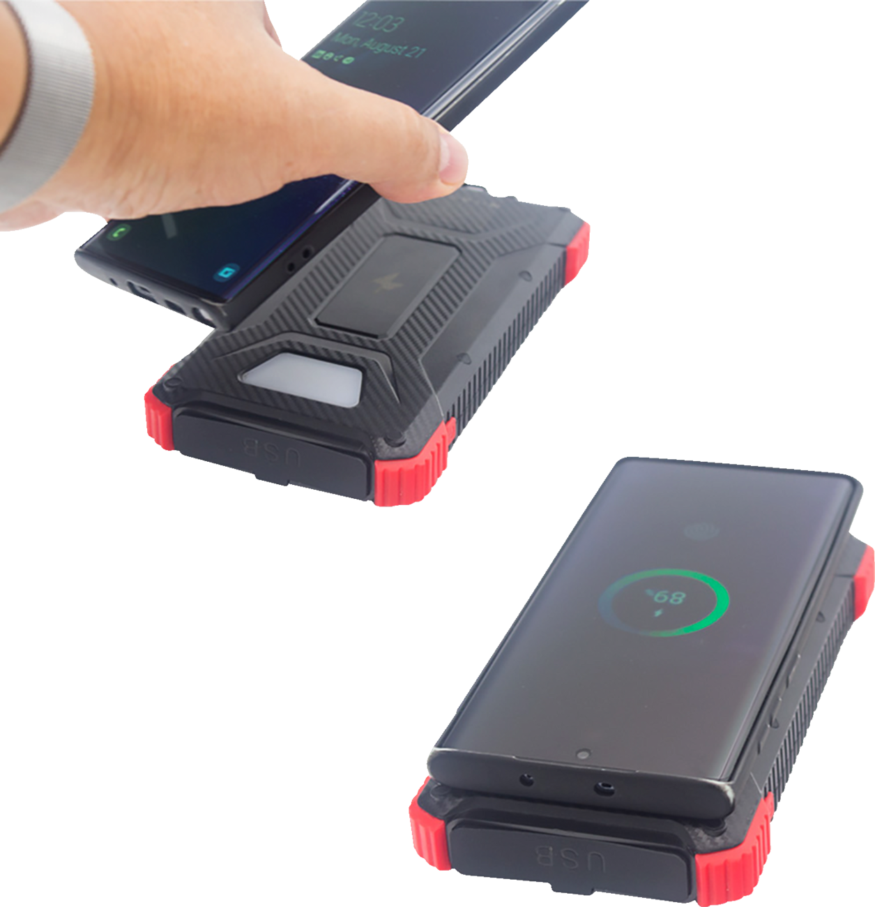 RIDEPOWER Wireless Power Bank - 10,000mAh 15W RPPBWIRELESS10K