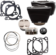 S&S CYCLE 136" Big Bore Cylinder Kit - Black - M8 910-0849