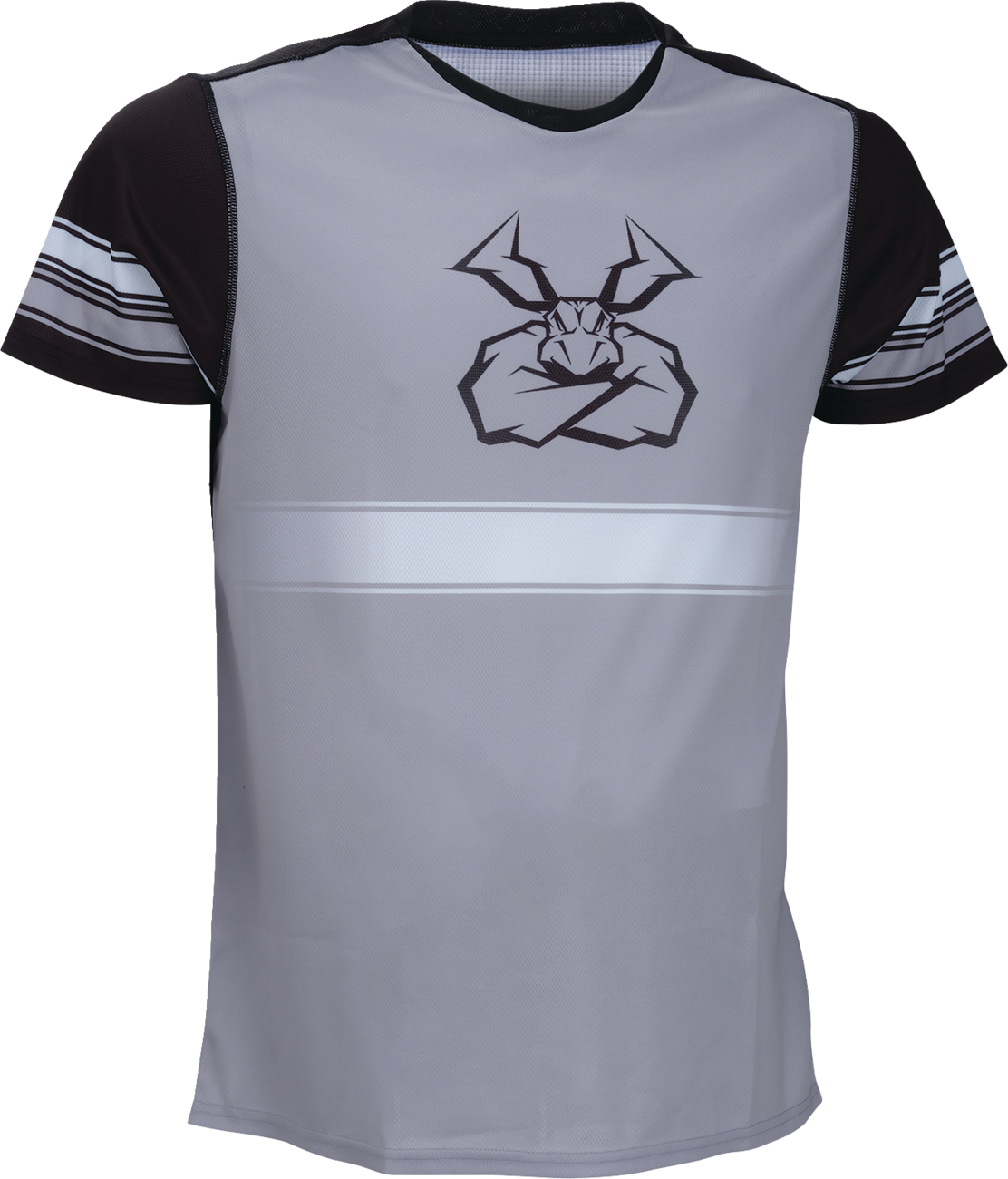 MOOSE OFFROAD Mountain Bike Short-Sleeve Jersey - Black/Gray - Small 5020-0257