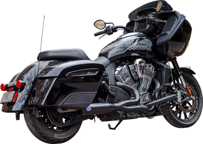 S&S CYCLE 2-into-1 Qualifier Exhaust System - 50-State - Black - Stainless Steel 550-1085