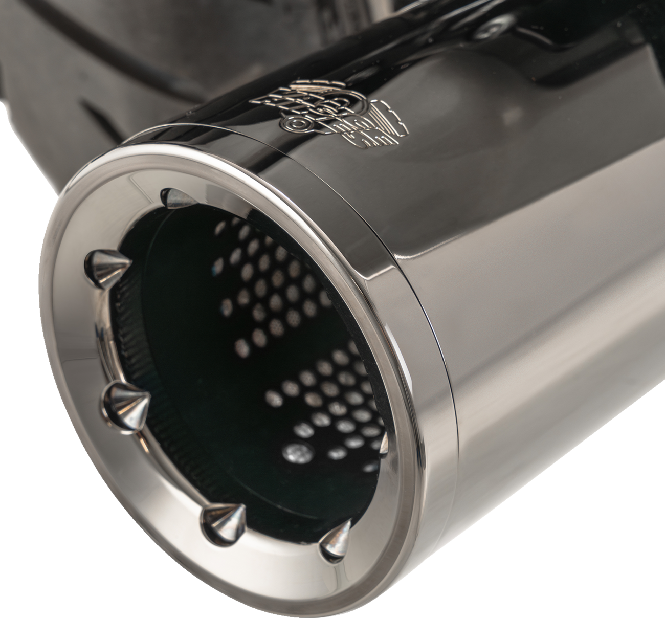 VANCE & HINES Hi-Output Slip-On Mufflers - Dark Chrome - 4-1/2" 16468