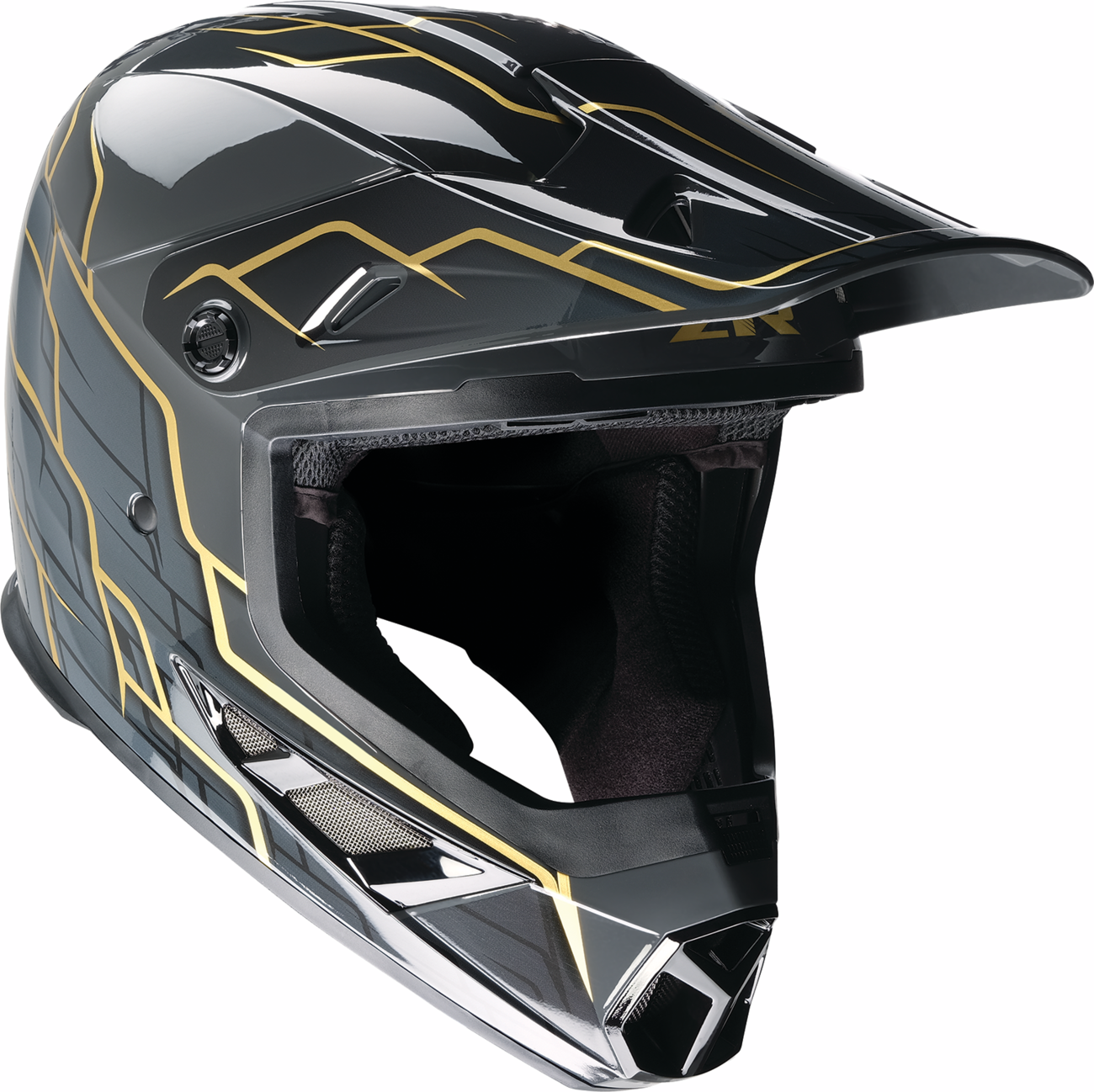 Z1R Rise 2.0 Helmet - Hyacinth - Black/Gold - XL 0110-8629