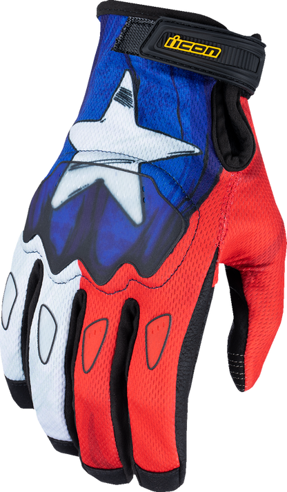 ICON Hooligan™ CE Tejas Libre Gloves - Blue - Large 3301-4718