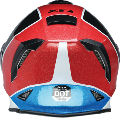 Z1R Youth Warrant 2.0 Snow Helmet - Fresh Pow - Red/White/Blue - Small 0122-0128