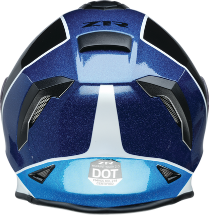 Z1R Youth Warrant 2.0 Snow Helmet - Fresh Pow - Purple/Blue - Medium 0122-0139