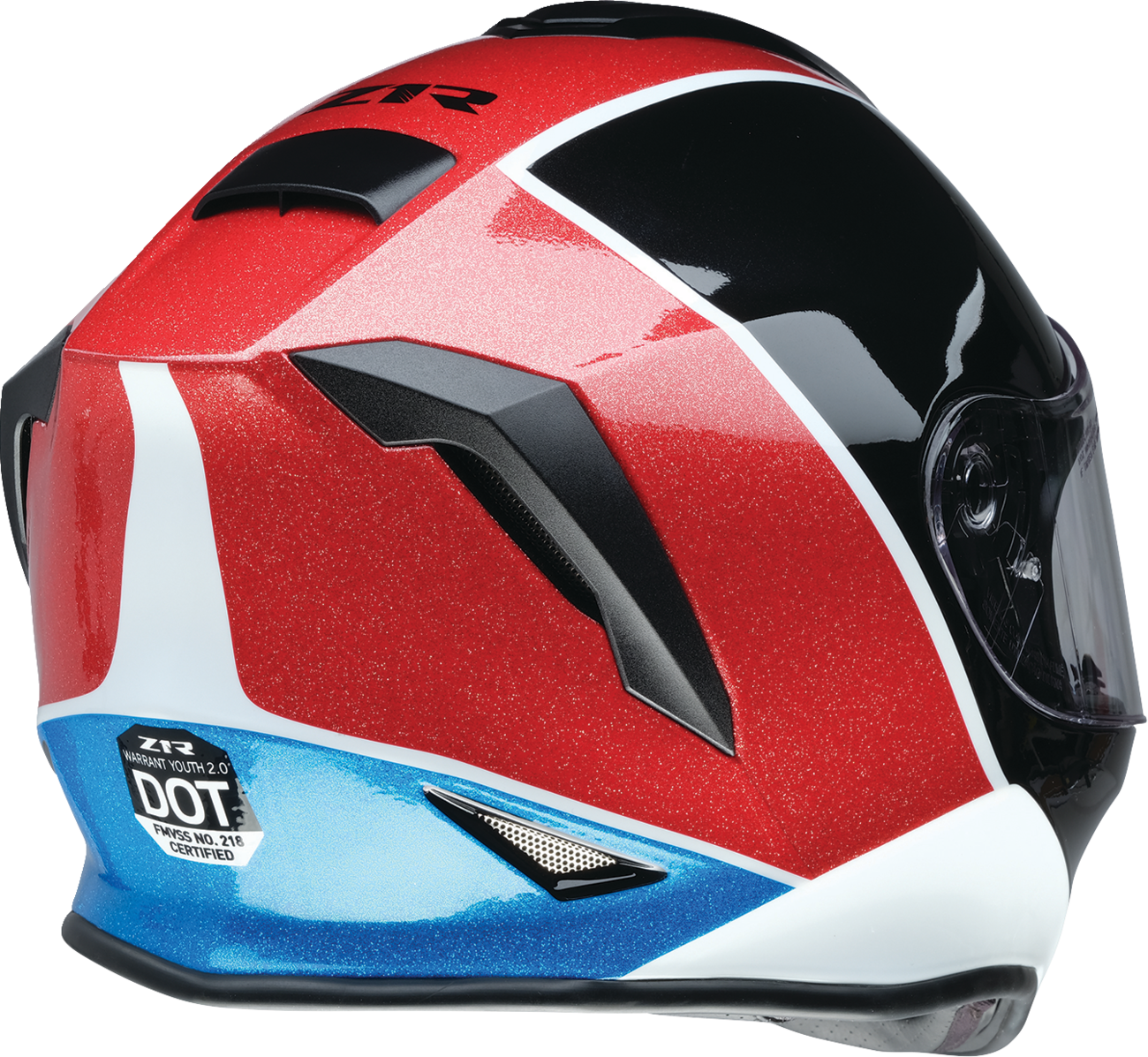 Z1R Youth Warrant 2.0 Snow Helmet - Fresh Pow - Red/White/Blue - Large 0122-0134