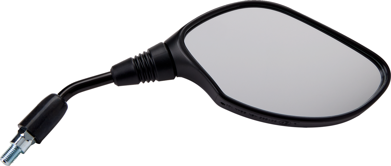 PARTS UNLIMITED Mirror - Side View - Oval - Black - Right 96007