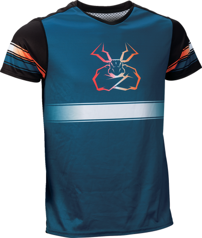 MOOSE OFFROAD Mountain Bike Short-Sleeve Jersey - Blue/Orange - XL 5020-0265