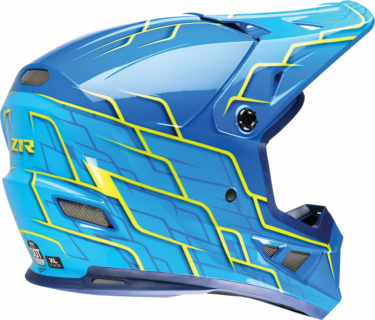 Z1R Rise 2.0 Helmet - Hyacinth - Teal/Yellow - XL 0110-8641