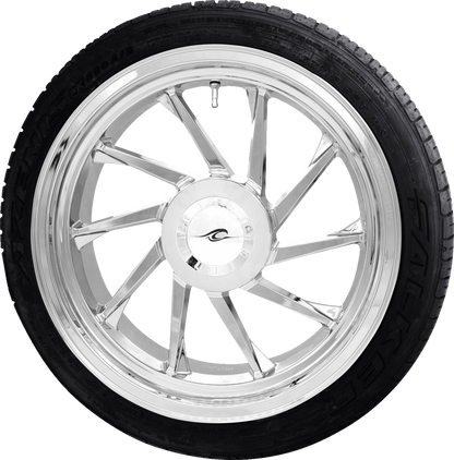 COASTAL MOTO Hurricane 3D Rear Right Wheel - Chrome (18") | Falken Tire (215/45ZR18) PKG-HURR-187T-CH