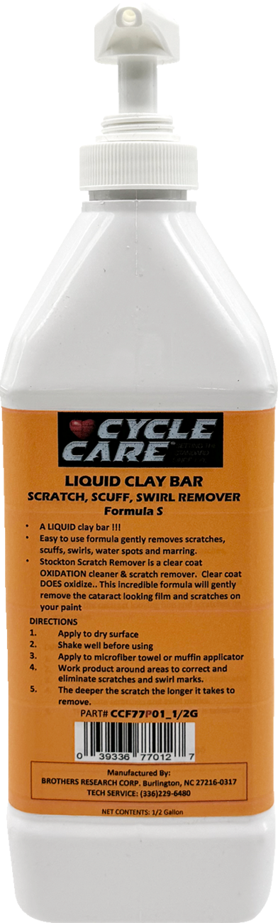 CYCLE CARE FORMULAS Formula S Scratch Remover - Bag in Box - 1/2 U.S. gal. CCF77P01_1/2G