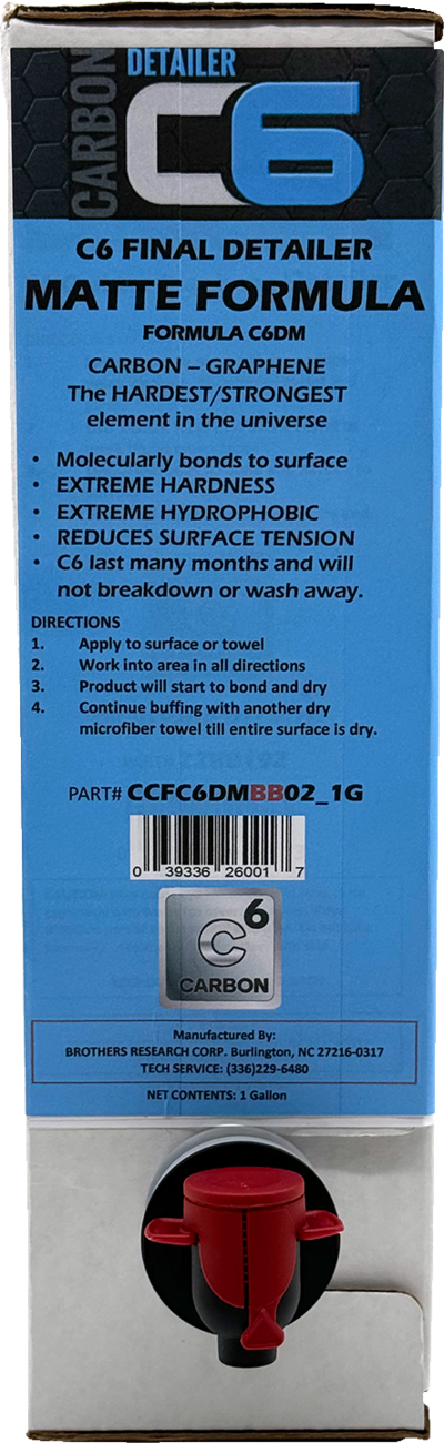 CYCLE CARE FORMULAS C6 Matte Detailer - Bag in Box - 1 U.S. Gal. CCFC6MBB02_1G