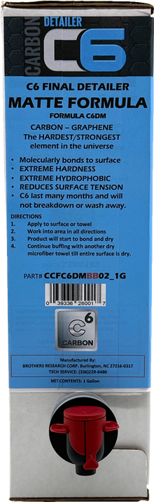 CYCLE CARE FORMULAS C6 Matte Detailer - Bag in Box - 1 U.S. Gal. CCFC6MBB02_1G