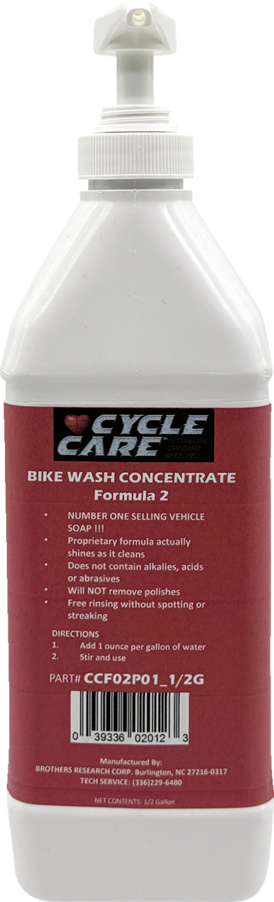 CYCLE CARE FORMULAS Formula 2 Bike Wash - Bag in Box - 1/2 U.S. gal. CCF02P01_1/2G