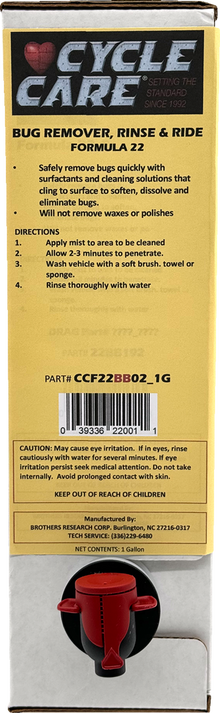 CYCLE CARE FORMULAS Formula 22 Spray & Ride - Bag in Box - 1 U.S. gal. CCF22BB02_1G