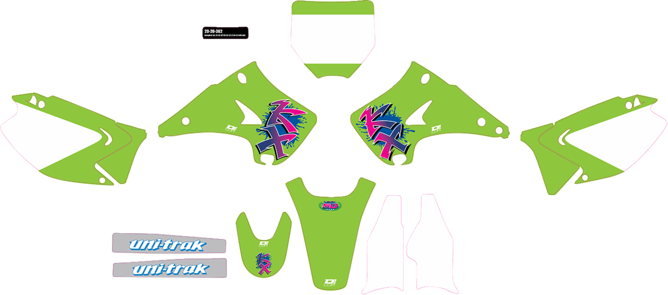 D'COR VISUALS Graphic Kit - KX Retro - KX 125/250 20-20-362