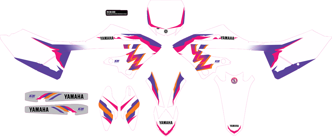 D'COR VISUALS Graphic Kit - '93 YZ Retro - YZ 125/250 '22-'25 20-50-333