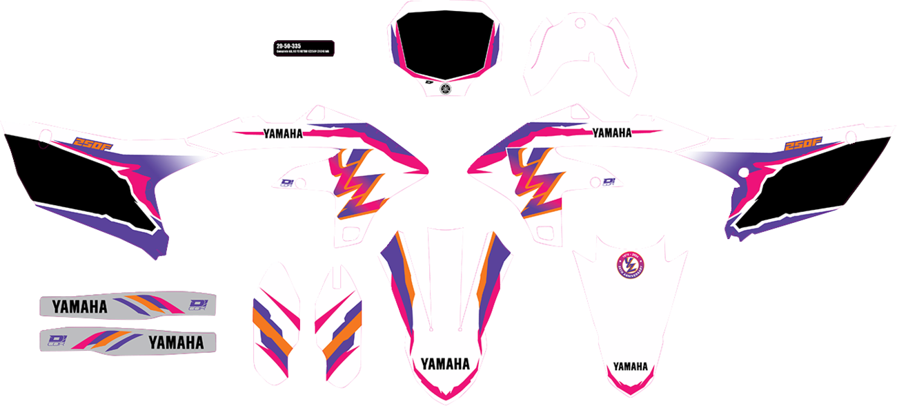 D'COR VISUALS Graphic Kit - '93 YZ Retro - YZ 250 F '24-'26 20-50-335