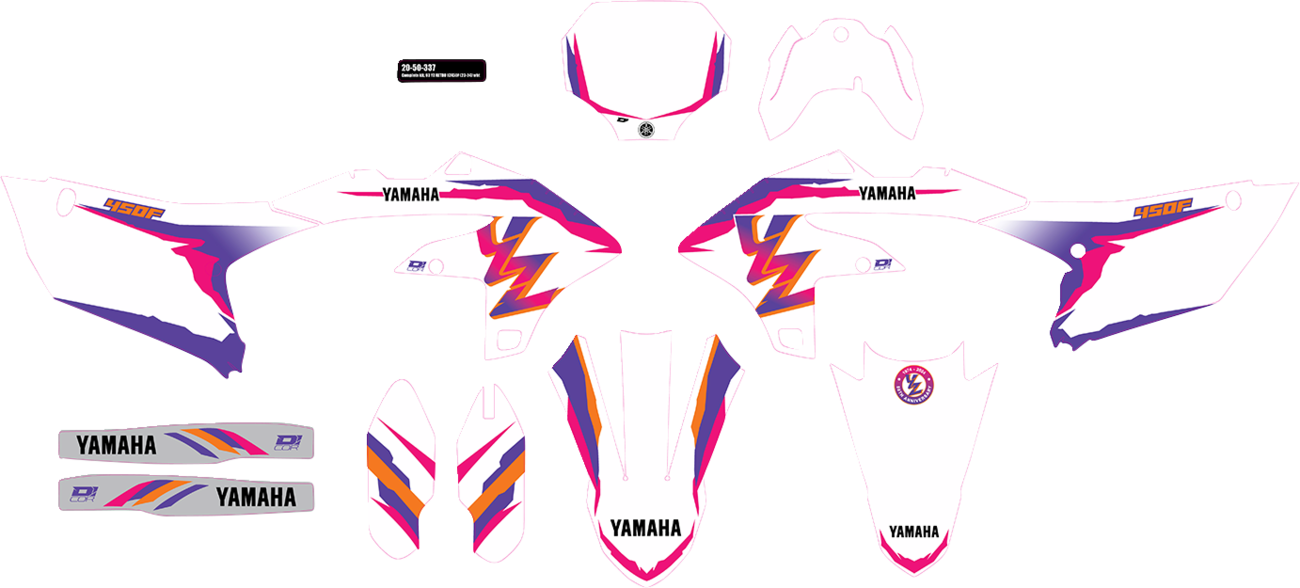 D'COR VISUALS Graphic Kit - '93 YZ Retro - YZ 450 F '23-'24 20-50-337