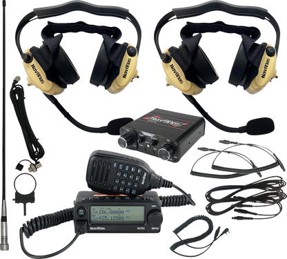 NAVATLAS Intercom/Radio and Headset Kit - 2-Seat - Beige NIRBHBE2