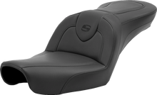 SADDLEMEN Roadsofa™ Seat - without Backrest - Black/Black Stitching - FXD '96-'03 896-04-187
