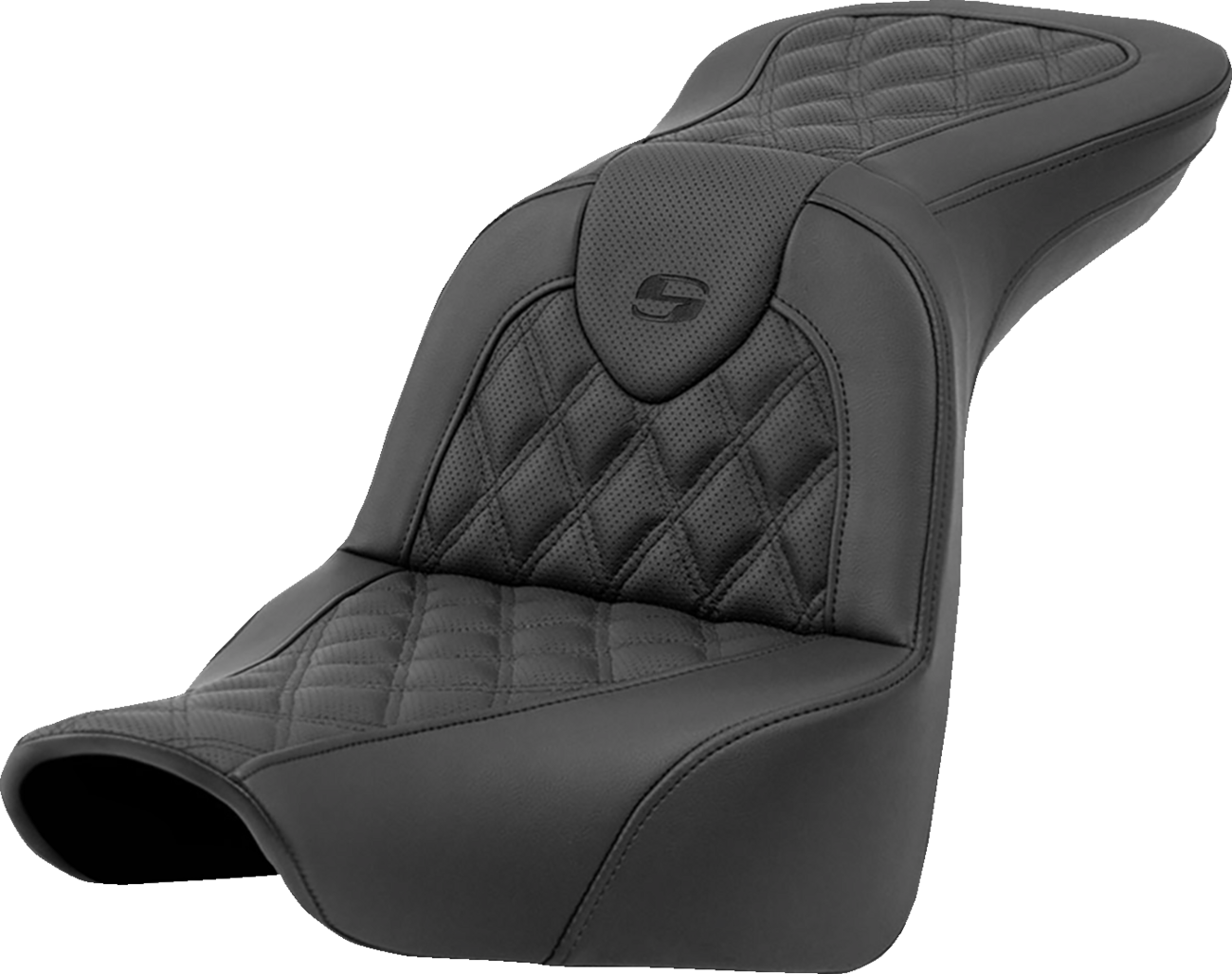 SADDLEMEN Roadsofa™ Seat - Lattice Stitch - without Backrest - FXLR/FLSB '18-'23 818-29-182