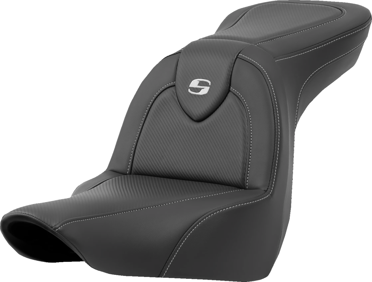 SADDLEMEN Roadsofa™ Carbon Fiber Seat - Carbon Fiber - without Backrest - FXLR/FLSB '18-'23 818-29-185