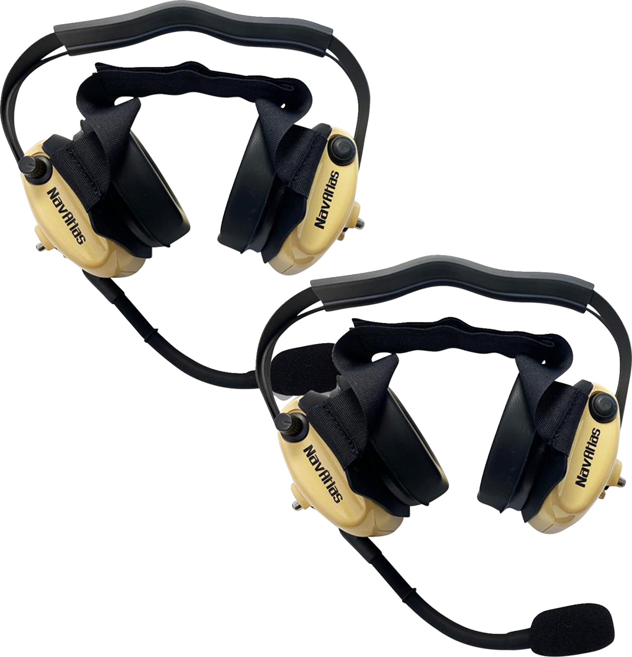 NAVATLAS Intercom/Radio and Headset Kit - 2-Seat - Beige NIRBHBE2