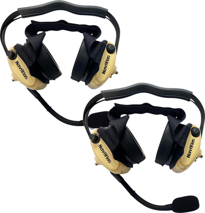 NAVATLAS Intercom/Radio and Headset Kit - 2-Seat - Beige NIRBHBE2