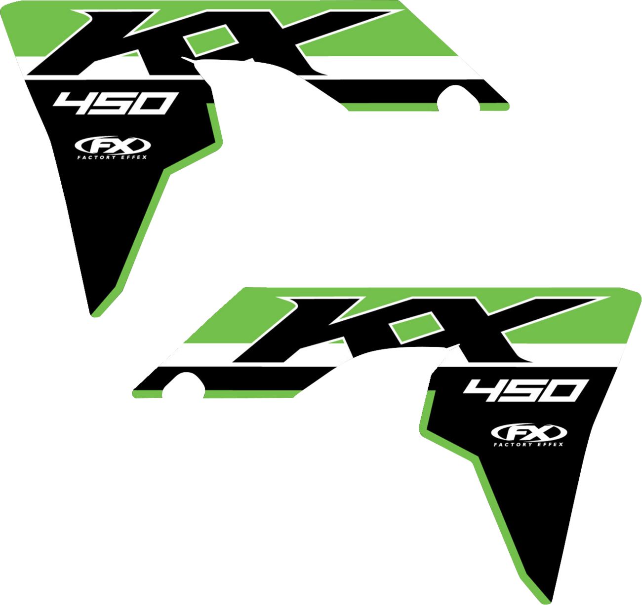 FACTORY EFFEX Graphic Kit - Tank/Shroud - '24 OEM - Kawasaki - KX 450 27-05134