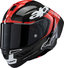 ALPINESTARS Supertech R10 Helmet - Element - Carbon/Red/White - Large 8200324-1363-L