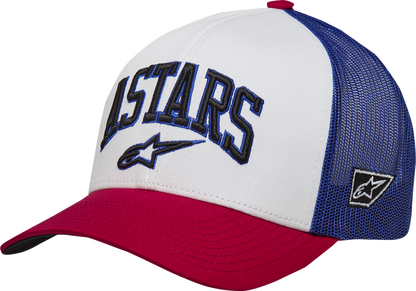 ALPINESTARS Dunker Hat - White/Red/Blue - One Size 1214-81717-2372-OS