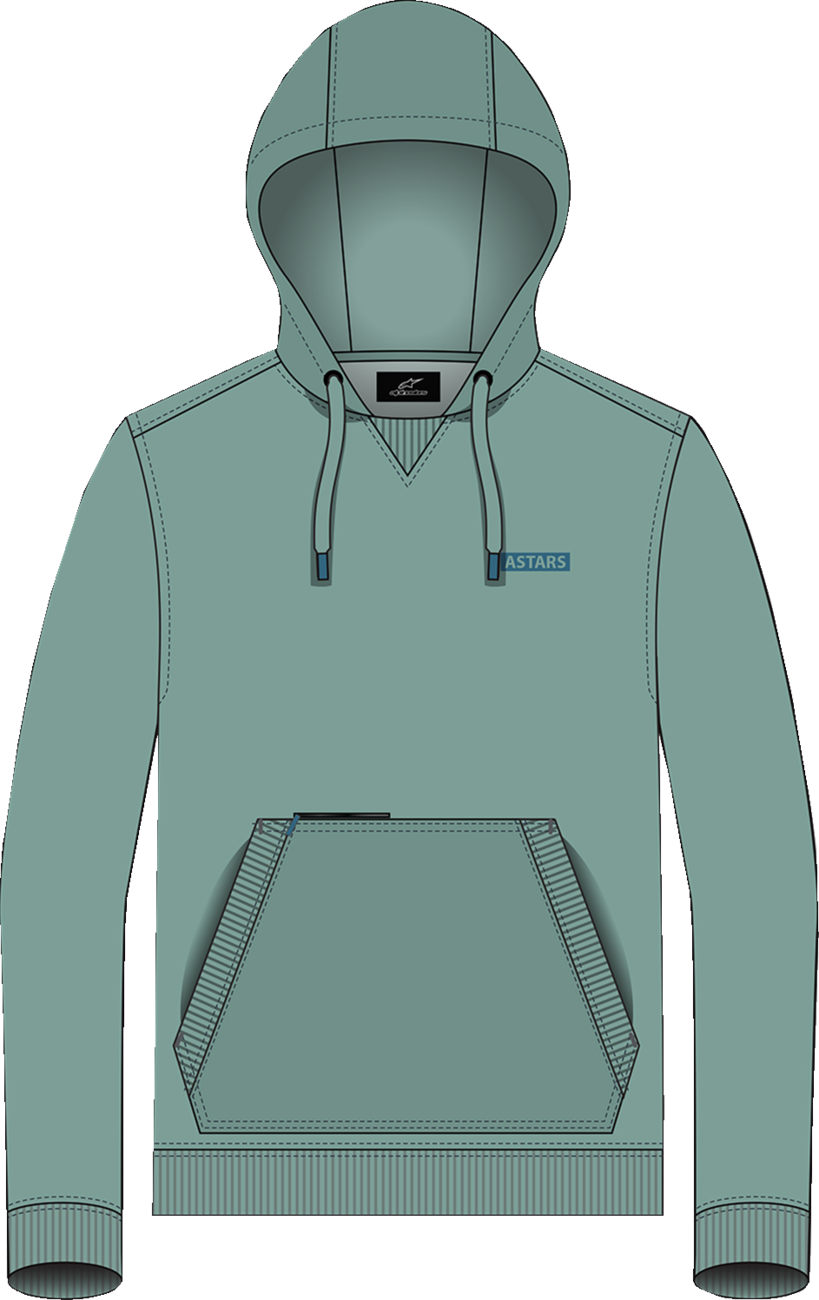 ALPINESTARS Rooted Pullover Hoodie - Green - Medium 1214-51300-60-M