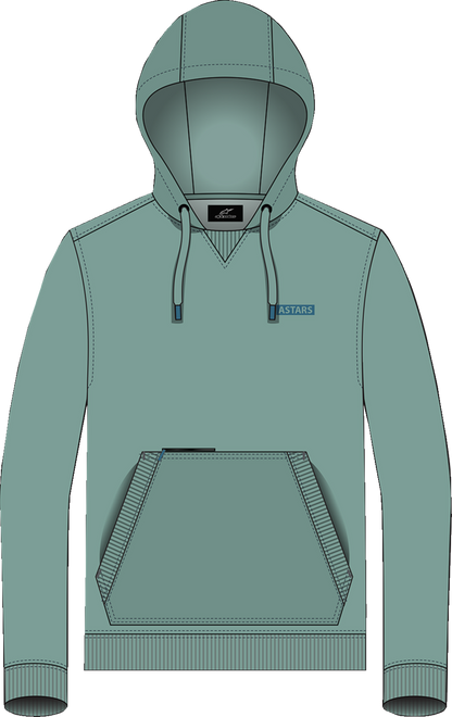 ALPINESTARS Rooted Pullover Hoodie - Green - XL 1214-51300-60-XL