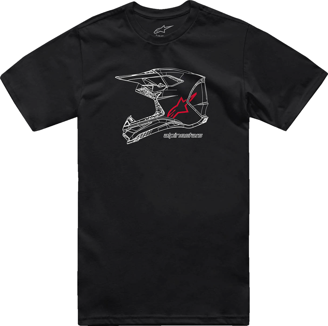 ALPINESTARS MX Helmet T-Shirt - Black - 2XL 1214-73116-10-2XL
