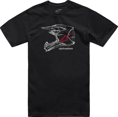 ALPINESTARS MX Helmet T-Shirt - Black - 2XL 1214-73116-10-2XL