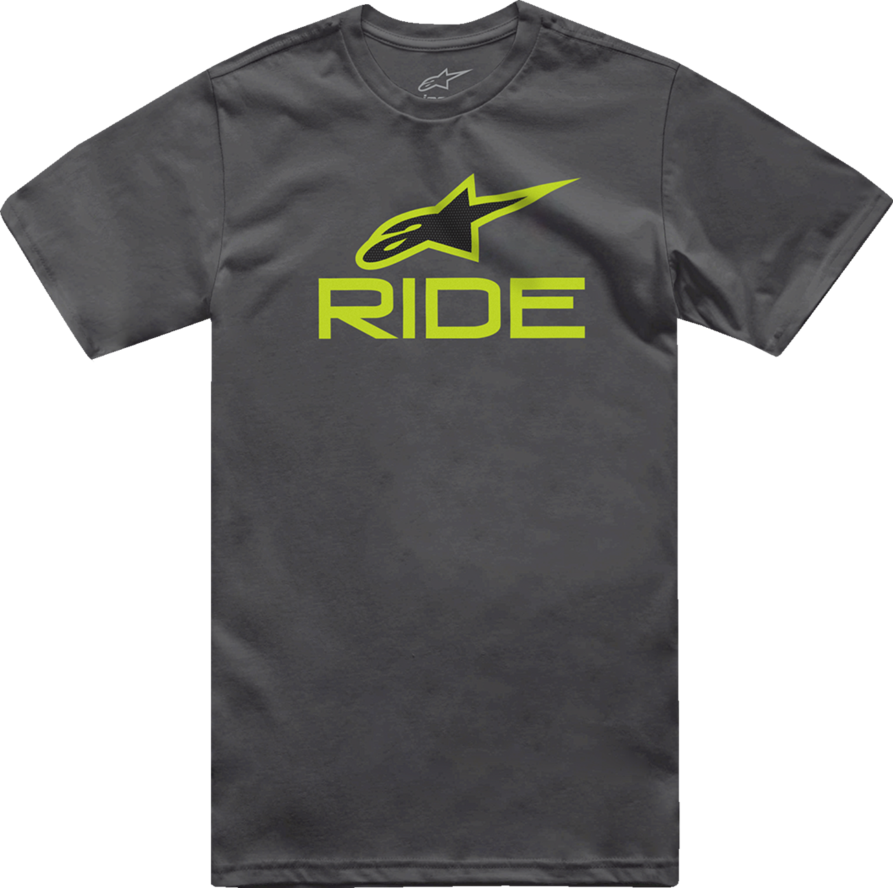 ALPINESTARS Ride 4.0 T-Shirt - Charcoal/Lime/Black - Medium 1214-73112-1845-M