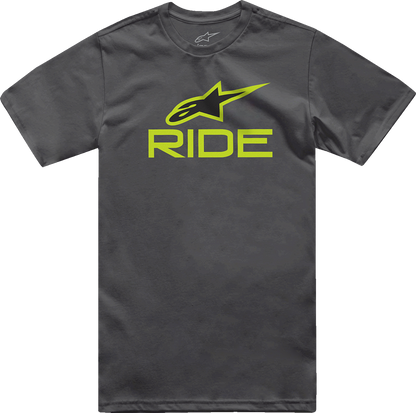 ALPINESTARS Ride 4.0 T-Shirt - Charcoal/Lime/Black - Medium 1214-73112-1845-M