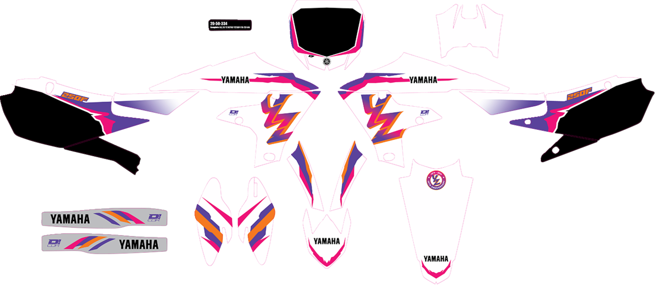 D'COR VISUALS Graphic Kit - '93 YZ Retro - YZ 250 F '19-'23 20-50-334