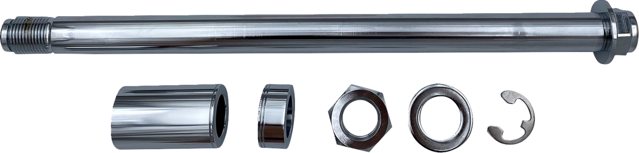 DRAG SPECIALTIES Axle Kit - Rear - Chrome - '18-'25 Breakout/Fat Boy W16-0366