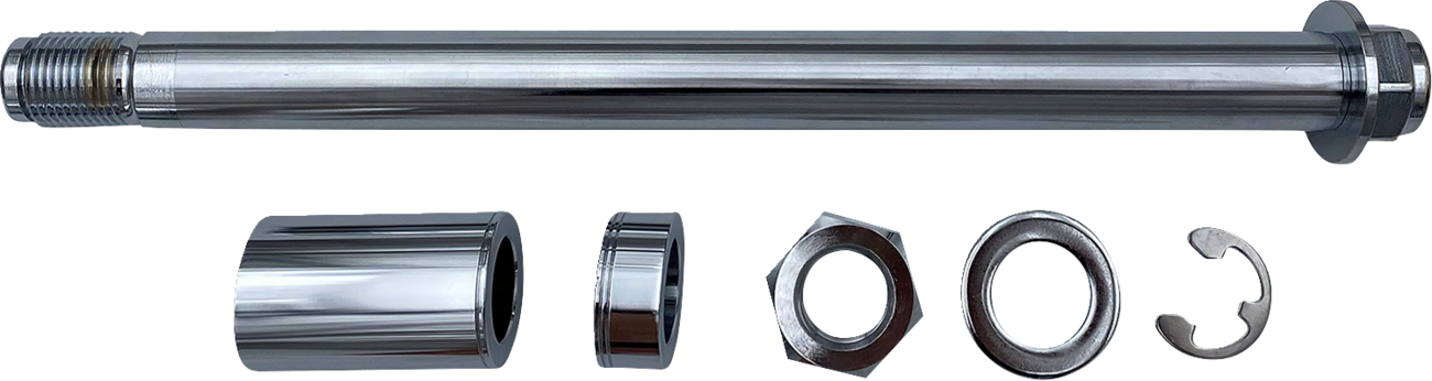 DRAG SPECIALTIES Axle Kit - Rear - Chrome - '18-'25 Softail W16-0365
