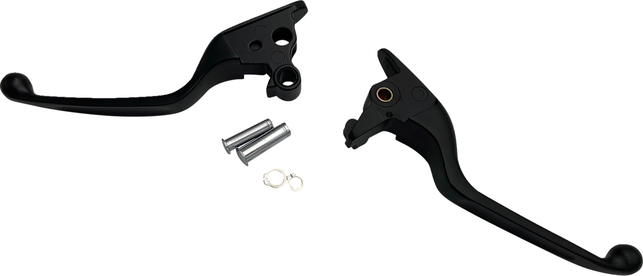 DRAG SPECIALTIES Narrow Lever Set - Black H07-0593NMB