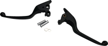 DRAG SPECIALTIES Narrow Lever Set - Black H07-0593NMB