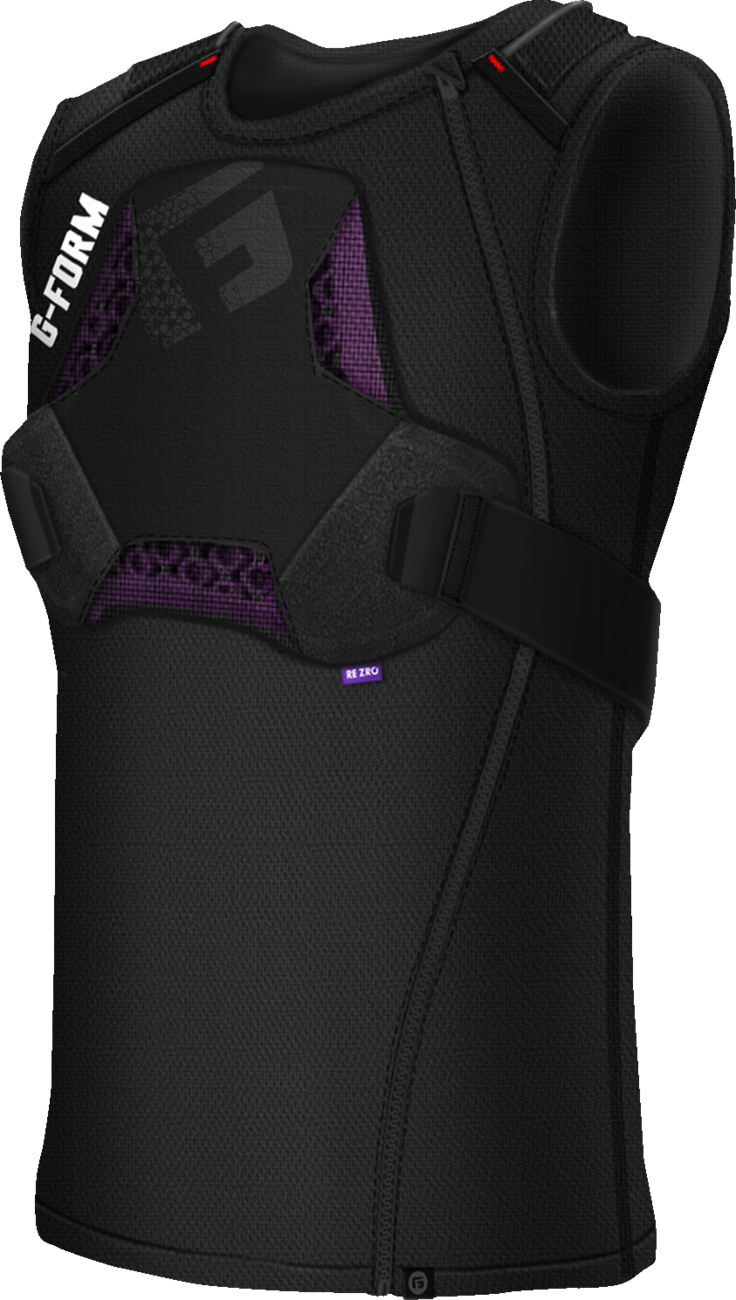 G-FORM MX Spike Chest + Back Shirt - Black - Small MXS01121013