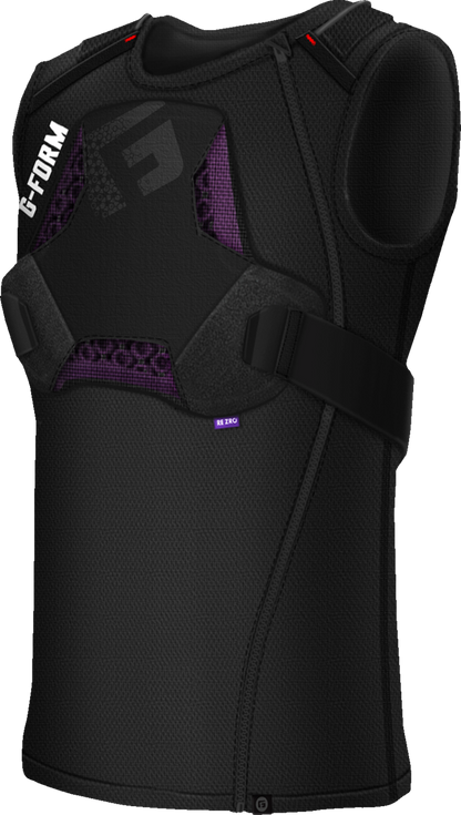 G-FORM MX Spike Chest + Back Shirt - Black - Large MXS01121015